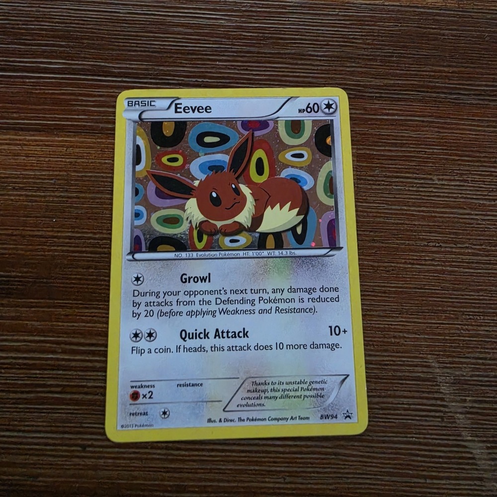 Eevee BW94 Black & White Holo (MP) Very Rare HTF Great Condition Pokemon